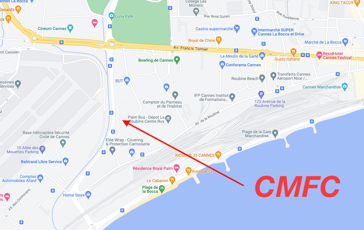 Plan d'accès au CMFC